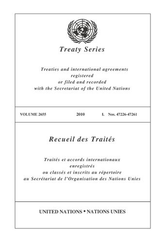 image of Treaty Series 2655 image of Treaty Series 2655